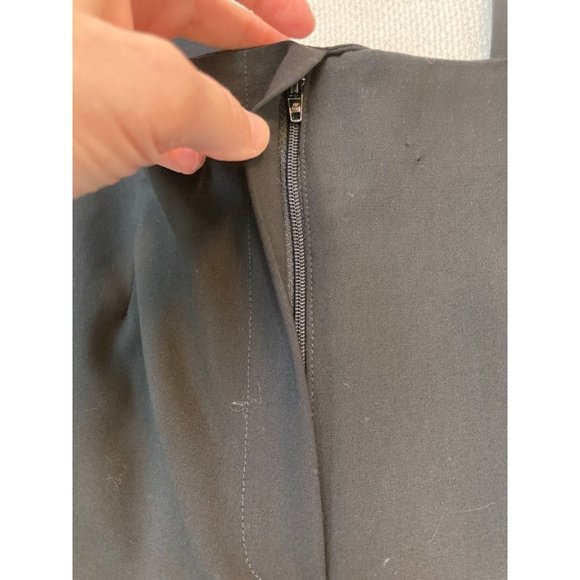 PIAZZA SEMPIONE Sophia Black Flat front Straight Leg Pants. Size 44/ US 12 - Picture 2 of 5